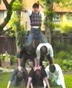 Human pyramid